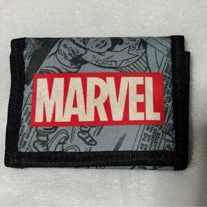Marvel Red Logo Gray and Black Wallet